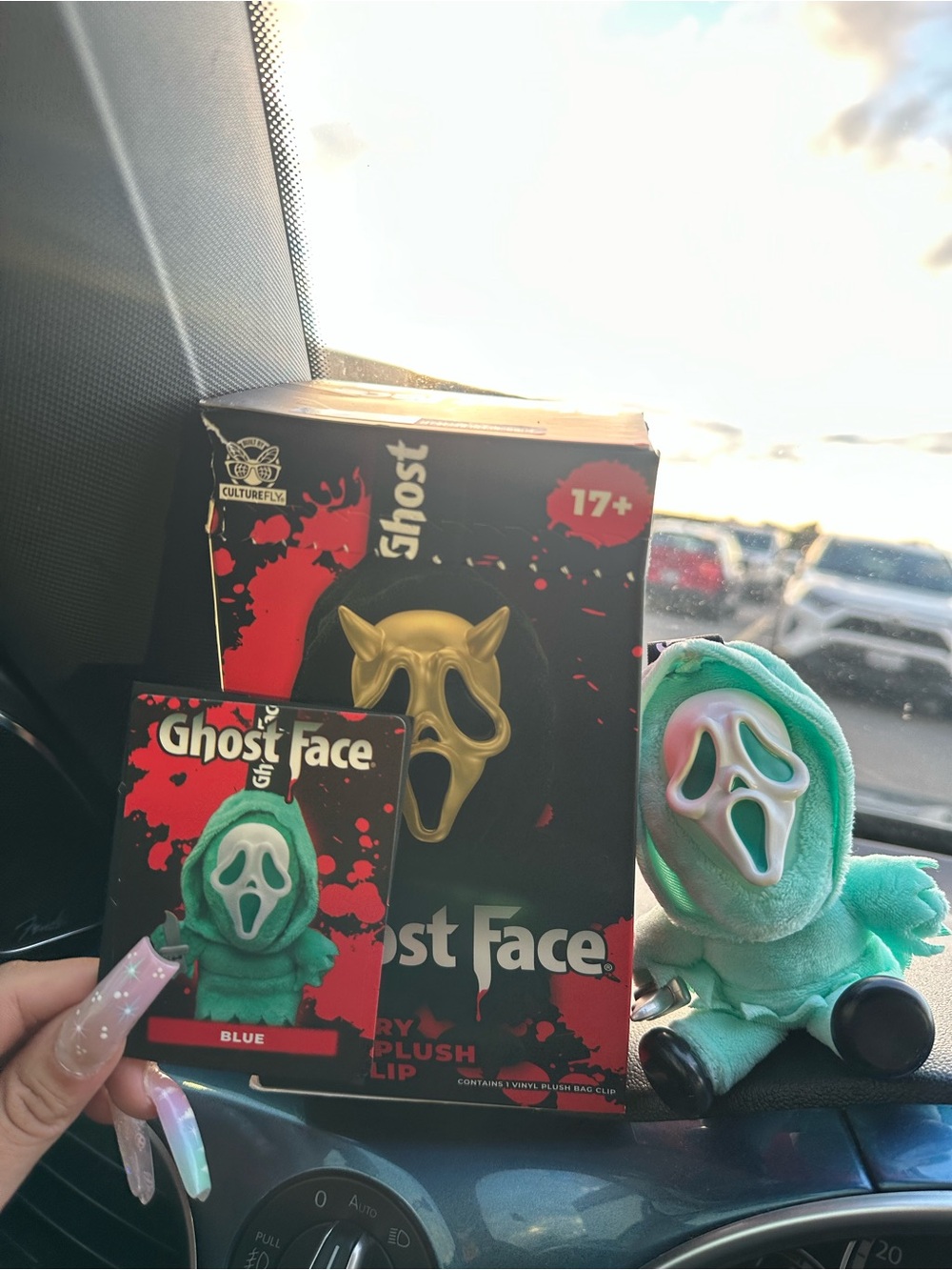Ghost Face Mystery Vinyl Plush Bag Clip